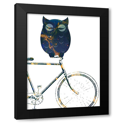 Bicycle Travel 2 Black Modern Wood Framed Art Print with Double Matting by Phillip, Jamie