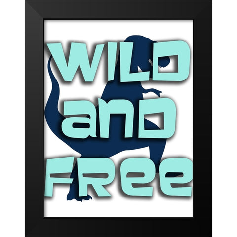 Wild And Free Black Modern Wood Framed Art Print by Phillip, Jamie