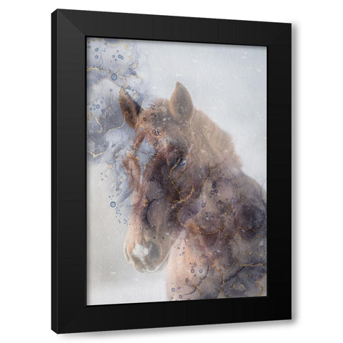 Mystic Horse Black Modern Wood Framed Art Print by Phillip, Jamie