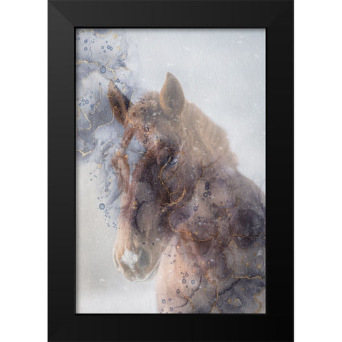 Mystic Horse Black Modern Wood Framed Art Print by Phillip, Jamie