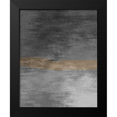 Night And Gold Black Modern Wood Framed Art Print by Phillip, Jamie