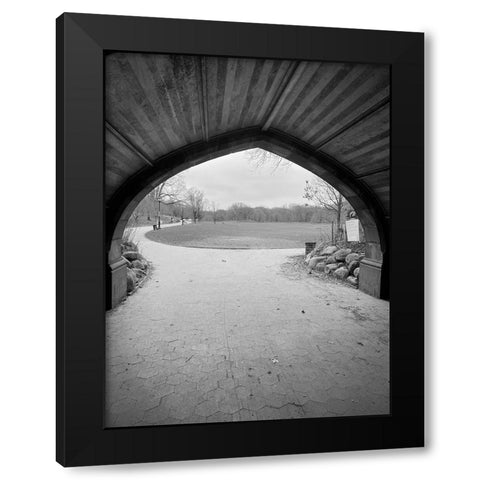 Tunnel Black Black Modern Wood Framed Art Print by Phillip, Jamie