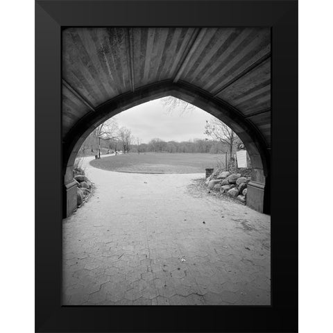 Tunnel Black Black Modern Wood Framed Art Print by Phillip, Jamie