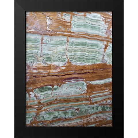 Marble Glaze 2 Black Modern Wood Framed Art Print by Phillip, Jamie