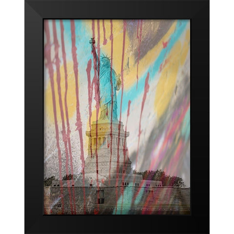 Stat 2 Black Modern Wood Framed Art Print by Phillip, Jamie