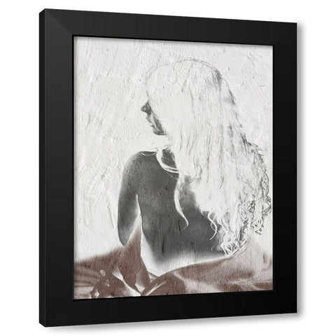 Beautiful Woman Black Modern Wood Framed Art Print with Double Matting by Phillip, Jamie