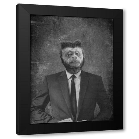 Upper Class 1 Black Modern Wood Framed Art Print with Double Matting by Phillip, Jamie