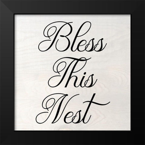 This Nest Black Modern Wood Framed Art Print by Phillip, Jamie