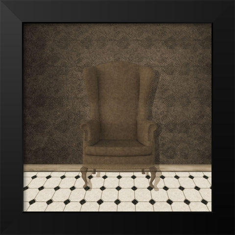 Relax In Style Black Modern Wood Framed Art Print by Phillip, Jamie