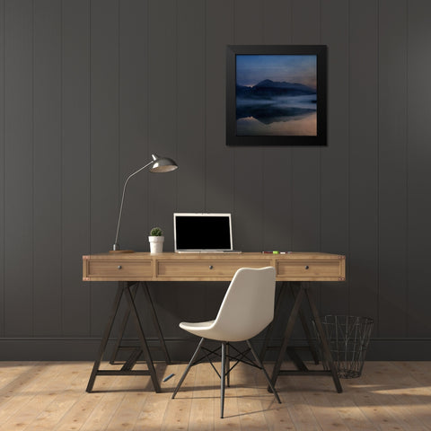 Wooden Lodge Black Modern Wood Framed Art Print by Phillip, Jamie
