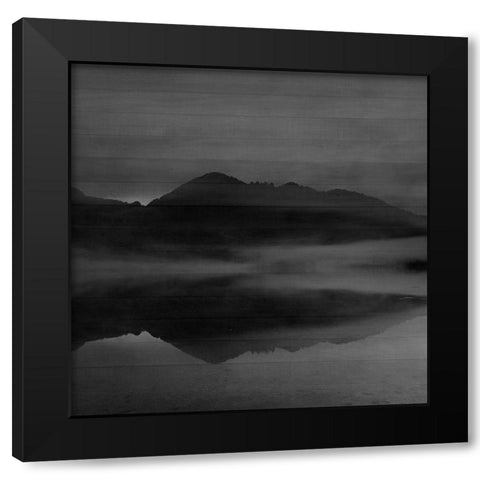 Wooden Lodge 2 Black Modern Wood Framed Art Print with Double Matting by Phillip, Jamie