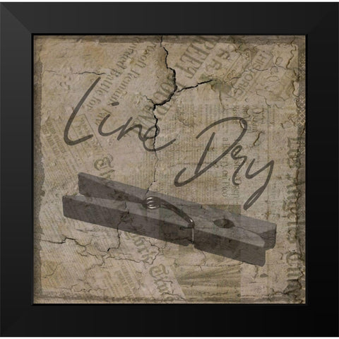 Vintage Pin Black Modern Wood Framed Art Print by Phillip, Jamie