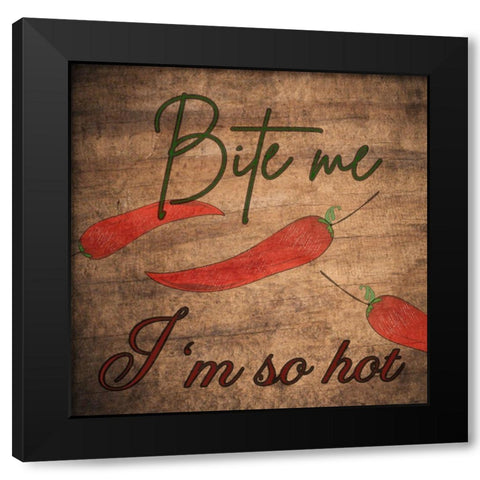 Kitchen Talk 1 Black Modern Wood Framed Art Print by Phillip, Jamie