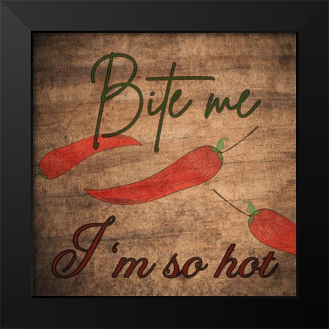 Kitchen Talk 1 Black Modern Wood Framed Art Print by Phillip, Jamie