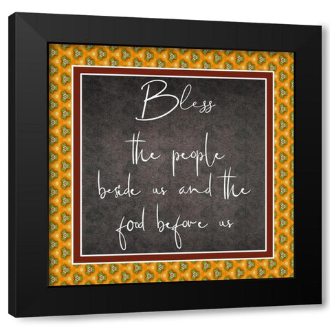 Bless Black Modern Wood Framed Art Print by Phillip, Jamie