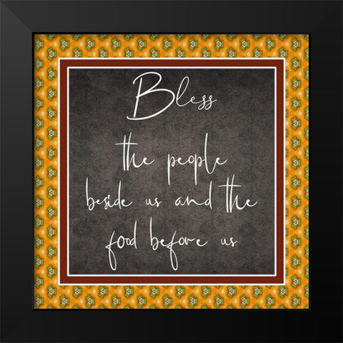Bless Black Modern Wood Framed Art Print by Phillip, Jamie