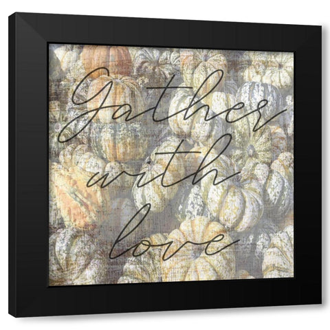 Gather Together Black Modern Wood Framed Art Print with Double Matting by Phillip, Jamie
