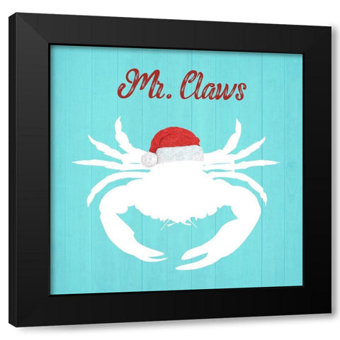Mr. Claws Black Modern Wood Framed Art Print by Phillip, Jamie