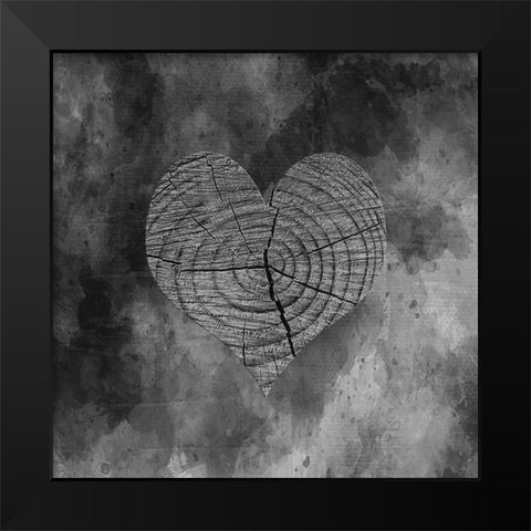 Love Is There 2 Black Modern Wood Framed Art Print by Phillip, Jamie