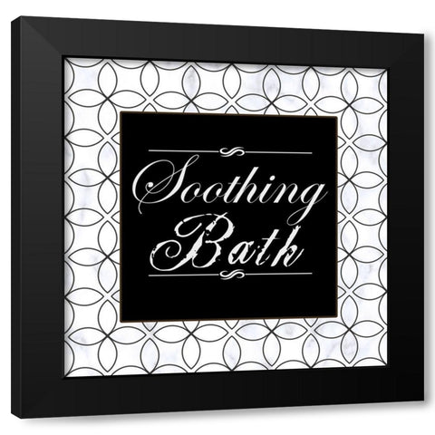 Elegain Bath Black Modern Wood Framed Art Print by Phillip, Jamie