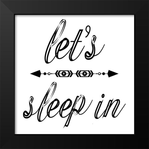 Sleep In Black Modern Wood Framed Art Print by Phillip, Jamie