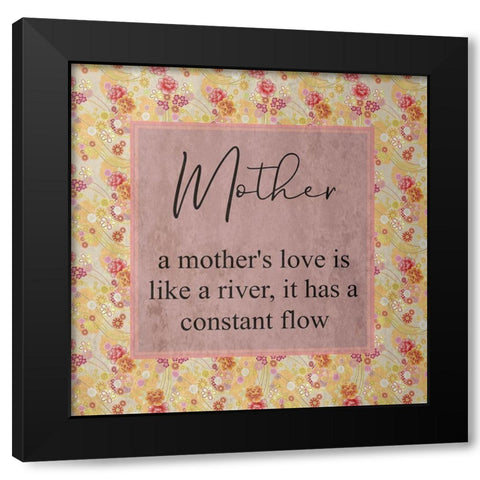A mothers Love Black Modern Wood Framed Art Print by Phillip, Jamie