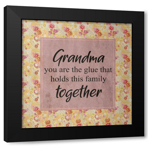 Grandma Black Modern Wood Framed Art Print with Double Matting by Phillip, Jamie
