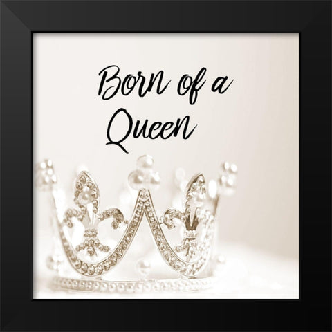 Queen Black Modern Wood Framed Art Print by Phillip, Jamie
