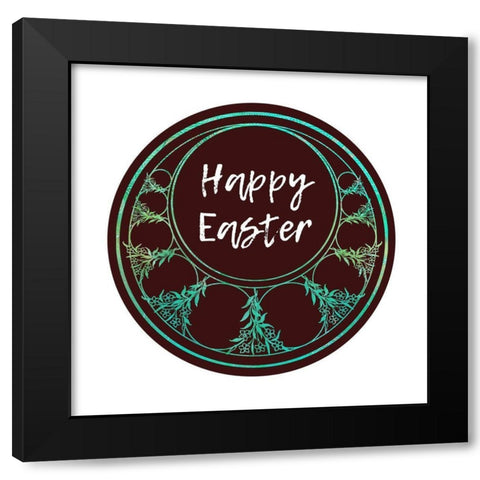 Happy Easter 2 Black Modern Wood Framed Art Print with Double Matting by Phillip, Jamie