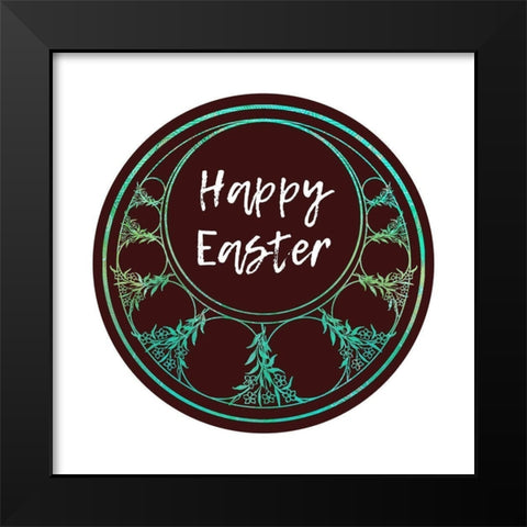 Happy Easter 2 Black Modern Wood Framed Art Print by Phillip, Jamie