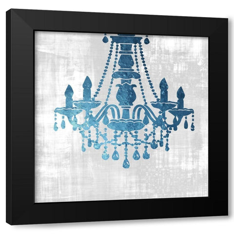 Chandelier Light Black Modern Wood Framed Art Print with Double Matting by Phillip, Jamie