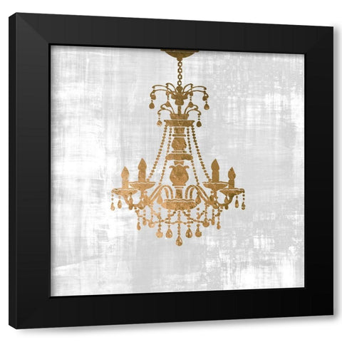 Chandelier Light 2 Black Modern Wood Framed Art Print with Double Matting by Phillip, Jamie