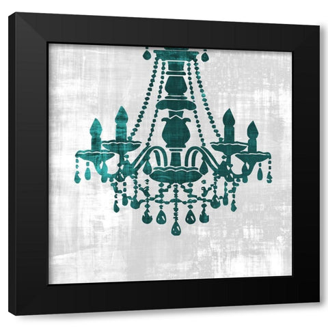 Chandelier Light 3 Black Modern Wood Framed Art Print with Double Matting by Phillip, Jamie