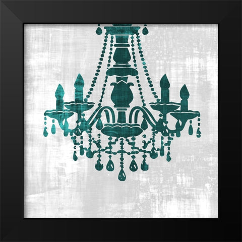 Chandelier Light 3 Black Modern Wood Framed Art Print by Phillip, Jamie