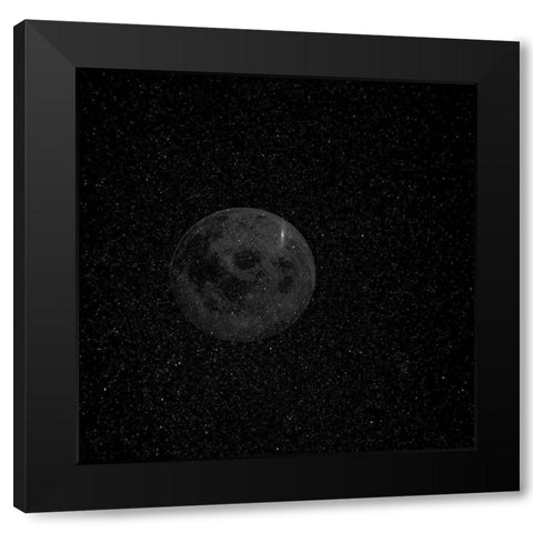 Night Moon 1 Black Modern Wood Framed Art Print with Double Matting by Phillip, Jamie
