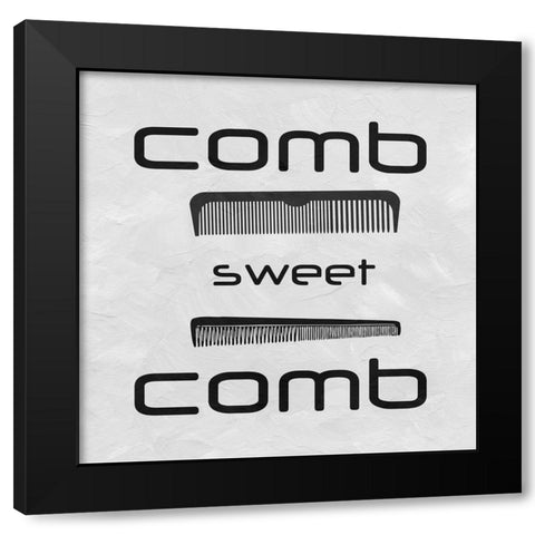 Comb Black Modern Wood Framed Art Print by Phillip, Jamie