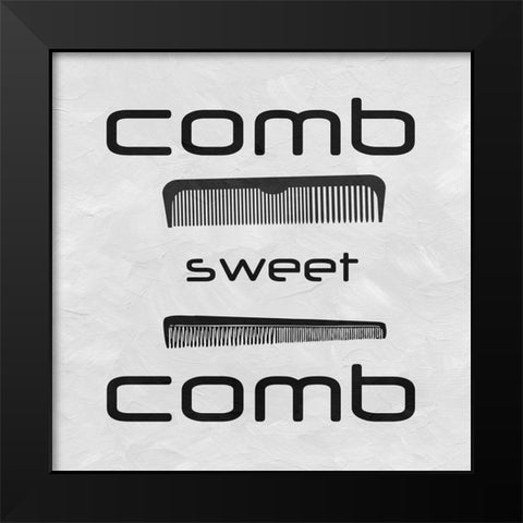 Comb Black Modern Wood Framed Art Print by Phillip, Jamie