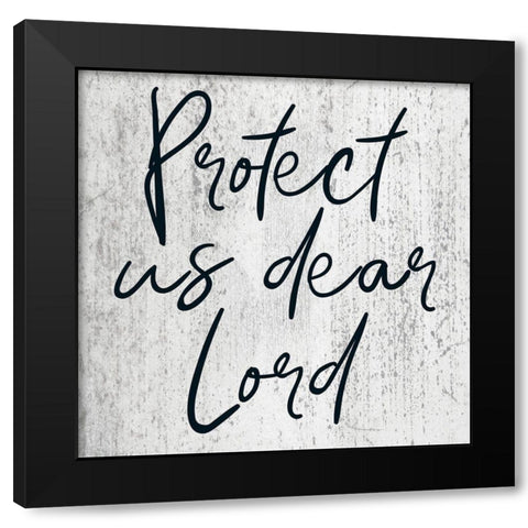 Dear Lord Black Modern Wood Framed Art Print with Double Matting by Phillip, Jamie