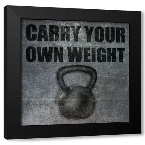 Gym Black Modern Wood Framed Art Print by Phillip, Jamie