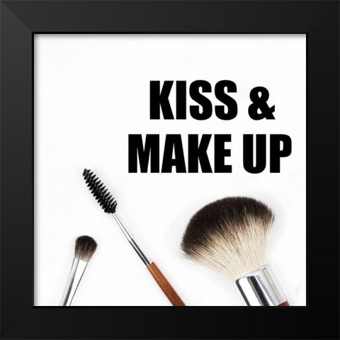 Make Up Black Modern Wood Framed Art Print by Phillip, Jamie