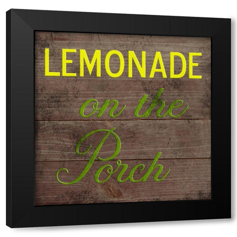 Porch 2 Black Modern Wood Framed Art Print with Double Matting by Phillip, Jamie