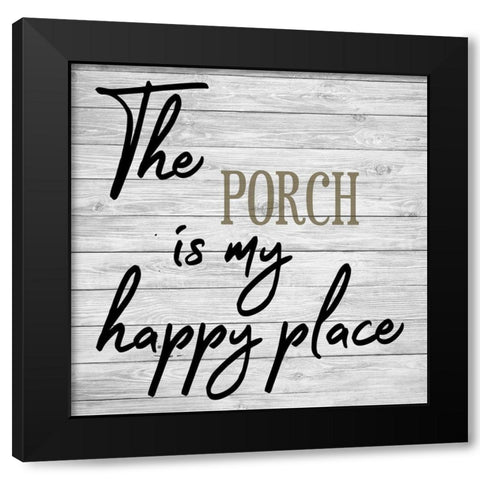 Porch 3 Black Modern Wood Framed Art Print by Phillip, Jamie