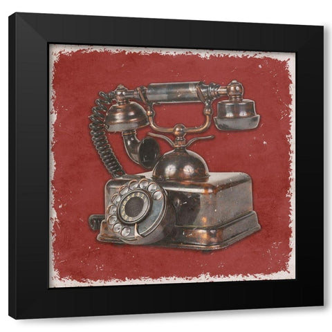 Phone Home 2 Black Modern Wood Framed Art Print with Double Matting by Phillip, Jamie