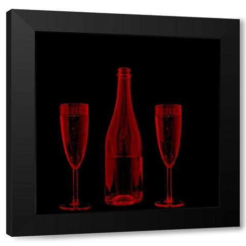 Wine 2 Black Modern Wood Framed Art Print by Phillip, Jamie