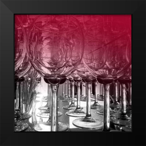 Wine 4 Black Modern Wood Framed Art Print by Phillip, Jamie