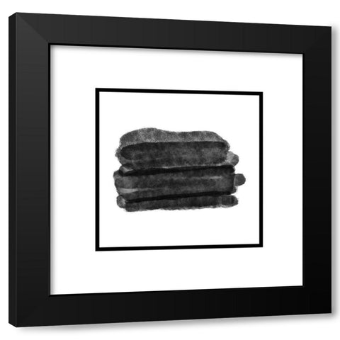 Mordel Abstract 2 Black Modern Wood Framed Art Print by Phillip, Jamie