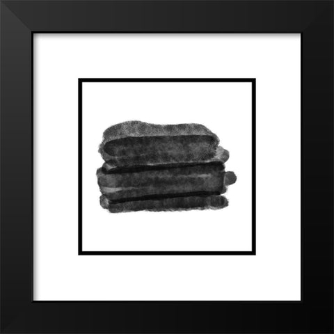 Mordel Abstract 2 Black Modern Wood Framed Art Print by Phillip, Jamie