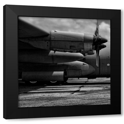 Air Plane 2 Black Modern Wood Framed Art Print by Phillip, Jamie