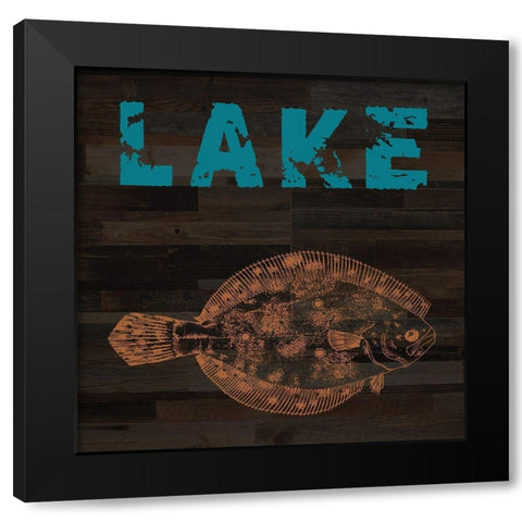 Lake Black Modern Wood Framed Art Print by Phillip, Jamie
