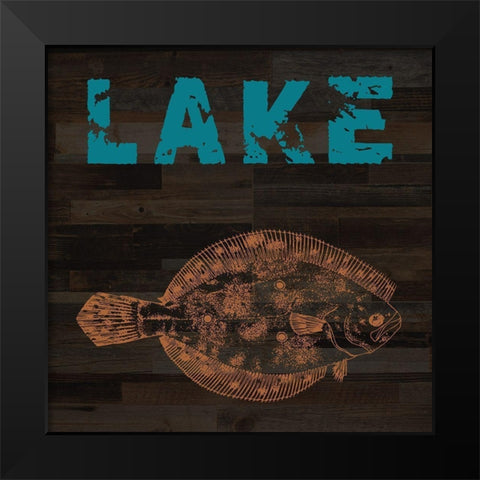 Lake Black Modern Wood Framed Art Print by Phillip, Jamie